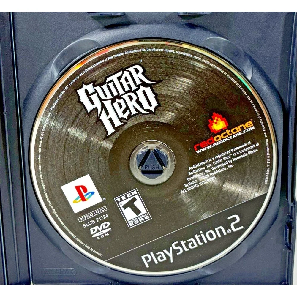 Guitar Hero PlayStation 2 Red Octane Vintage 2005 Complete